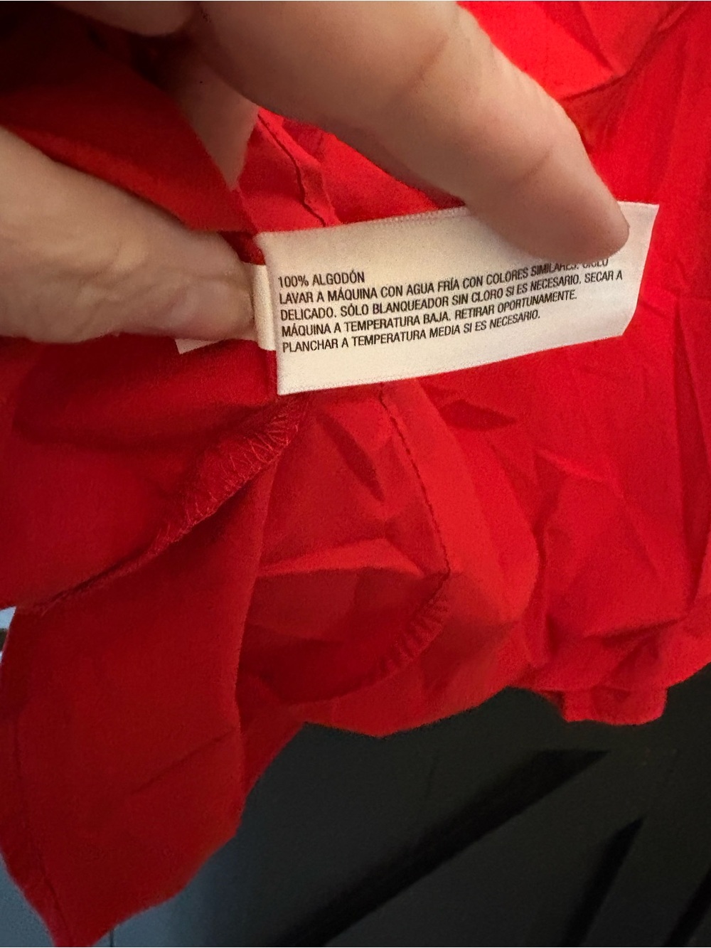 Universal Thread Bright Red Button-Front Tunic Blouse - Picture 6 of 9